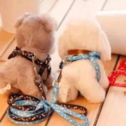 Set of anti-scratch pet dog and cat chest leashes - High-class patterned goods TC07SP2